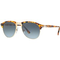 Persol PO8649S Aviator Sunglasses - Havana/Blue Gradient