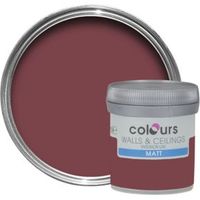 Colours Merlot Matt Emulsion Paint 50ml Tester Pot - 5397007225457
