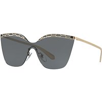 Bvlgari BV6093 Embellished Cat's Eye Sunglasses - Gold/Grey