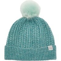 Joules Bobble Lambswool Blend Bobble Hat - Soft Teal