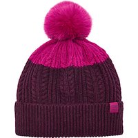 Joules Two Tone Bobble Hat - Ruby