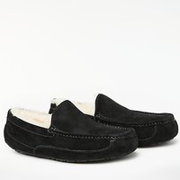 UGG Ascot Moccasin Suede Slippers - Black