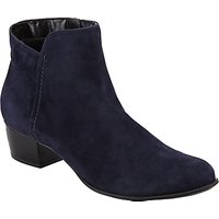 John Lewis Albany Ankle Boots - Navy Suede