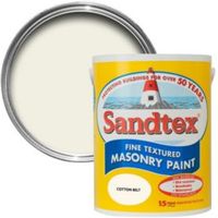 Sandtex Cotton Belt Cream Matt Masonry Paint 5L - 5010131552243