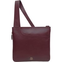 Radley Pocket Bag Leather Large Across Body Bag - Burgundy