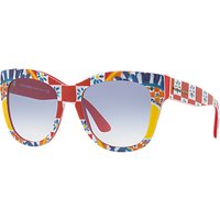 Dolce & Gabbana DG4270 Mama's Brocade Square Sunglasses - Multi/Blue Gradient