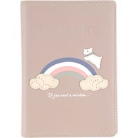 Radley Rainbow Leather Passport Cover - Pale Pink