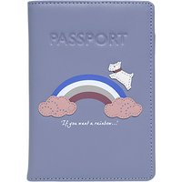 Radley Rainbow Leather Passport Cover - Blue