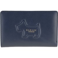 Radley Shadow Leather Medium Purse - Navy
