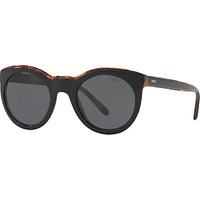 Polo Ralph Lauren PH4124 Round Sunglasses - Black/Grey
