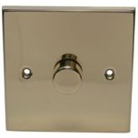 Volex 2-Way Single Polished Brass Dimmer Switch - 4895131024157