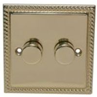 Volex 2-Way Double Polished Brass Dimmer Switch - 4895131024188