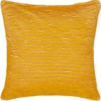 John Lewis Rib Knit Cushion - Mustard