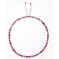 Lola Rose Islington Necklace - Red Quartzite/Burgundy Rock Crystal