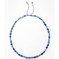 Lola Rose Islington Necklace - Blue Rock Crystal/Inky Blue Agate