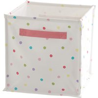 Great Little Trading Co Canvas Storage Cube Box - Confetti Spot
