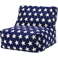 Great Little Trading Co Washable Bean Bag Chair - Navy Star