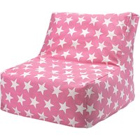 Great Little Trading Co Washable Bean Bag Chair - Pink Star