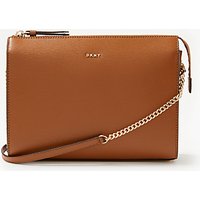 DKNY Sutton Textured Leather Small Across Body Bag - Camel