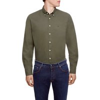 Hackett London Brompton Garment Dyed Slim Oxford Shirt - Green