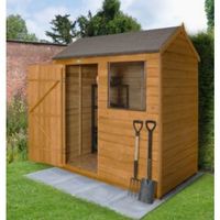 6X4 Reverse Apex Overlap Wooden Shed - 5013053151730