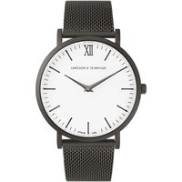 Larsson & Jennings Unisex Lugano Bracelet Strap Watch - Black/White