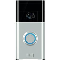 Ring Smart Video Doorbell With Built-in Wi-Fi & Camera - Satin Nickel