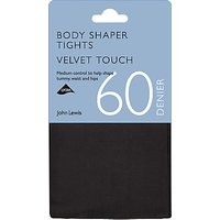 John Lewis 60 Denier Velvet Touch Body Shaper Opaque Tights - Grey