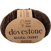 Baa Ram Ewe Dovestone Natural Chunky Yarn, 100g - Dark Browm