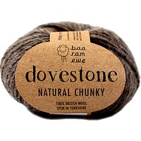 Baa Ram Ewe Dovestone Natural Chunky Yarn, 100g - Mid Brown