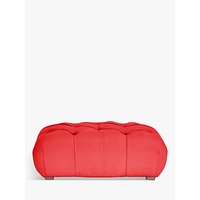 Dollop Footstool By Loaf At John Lewis - Clever Linen Red Coral