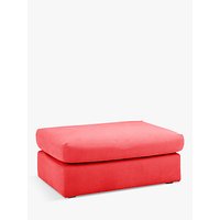 Floppy Jo Footstool By Loaf At John Lewis - Clever Linen Red Coral
