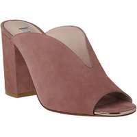 L.K. Bennett Carmela Block Heeled Mule Sandals - Dark Pink