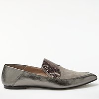 Modern Rarity Gezana Pointed Toe Slipper Loafers - Grey