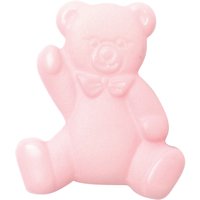 Groves Teddy Bear Button, 17mm, Pack Of 4 - Pink