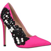 KG By Kurt Geiger Bounty Embellished Stiletto Heeled Court Shoes - Pink