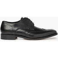 Barker Jordan Wingtip Leather Derby Shoes - Black