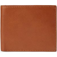 John Lewis Paisley Bifold Leather Wallet - Tan