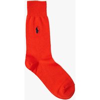 Polo Ralph Lauren Pony Flat Knit Trouser Socks - Orange