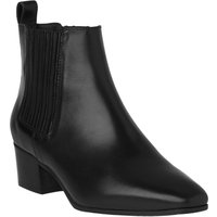 L.K. Bennett Hariett Block Heeled Ankle Boots - Black Leather