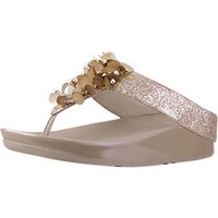 FitFlop Boogaloo Toe Post Sandals - Gold