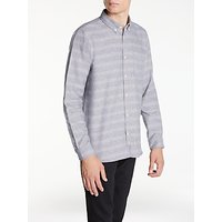 Hawksmill Denim Co Fleck Stripe Shirt - Grey