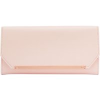 Ted Baker Delia Leather Metal Bar Matinee Purse - Baby Pink