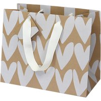 Caroline Gardner Kraft Heart Gift Bag - Shopper