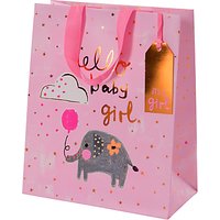 Paper Salad Hello Baby Gift Bag, Large - Pink