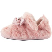 Pretty You London Vanna Closed Bow Slippers - Pink