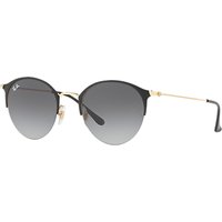 Ray-Ban RB3578 Oval Sunglasses - Black/Grey Gradient