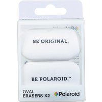 Polaroid Oval Erasers - White