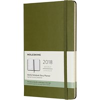 Moleskine 12-Month Large Weekly Hard Cover Diary/Notebook 2018 - Green