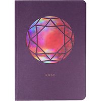 Portico Birthstone Collection A6 Notebook - Ruby